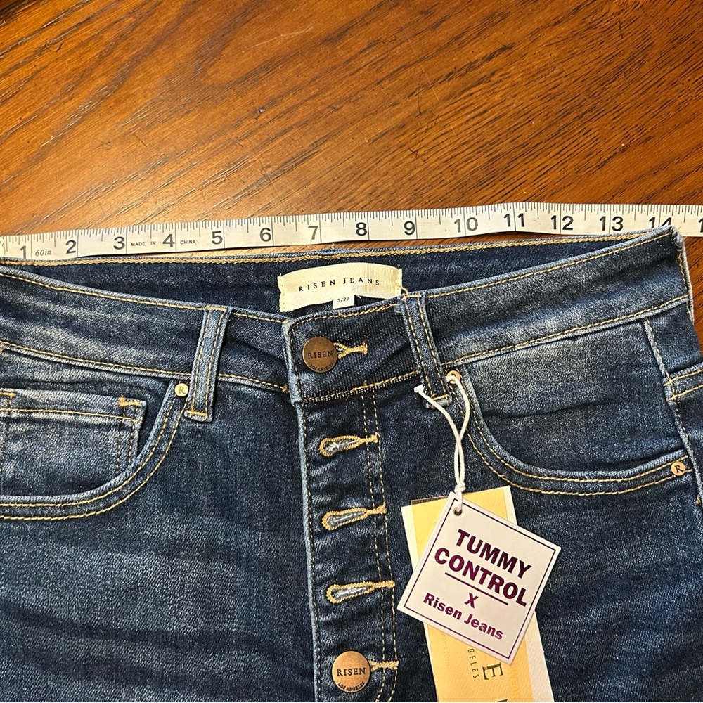 Risen Blue Flare Jeans - Picture 2 of 6
